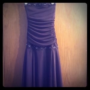 Trixxi brand brown Strapless dress